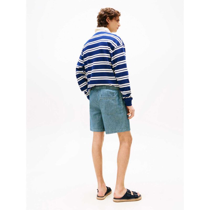 Tommy Hilfiger Mercer Chambray Flag Embroidery Shorts image number 1